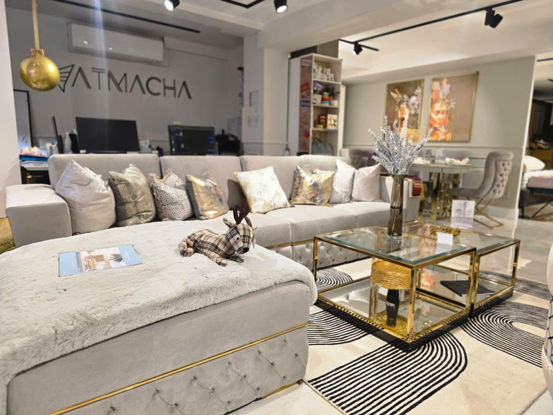 Atmacha Home And Living Outlet 300x200 / Left Facing / Gold Africa Corner Sofa (Outlet) 350x200 cm