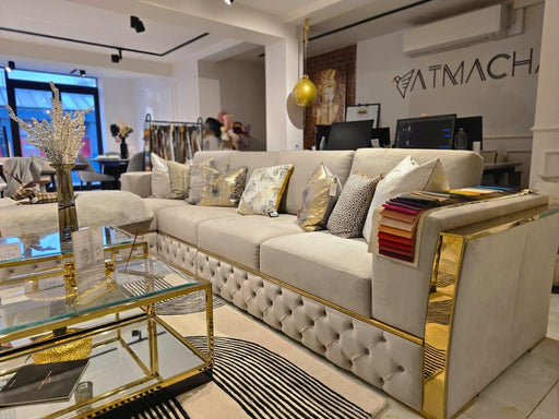 Atmacha Home And Living Outlet 300x200 / Left Facing / Gold Africa Corner Sofa (Outlet) 350x200 cm