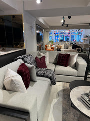 Atmacha Home And Living Outlet 305x210 / Right Facing / Matt black Ex Display Africa Corner Sofa(305x210 cm)
