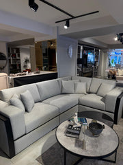 Atmacha Home And Living Outlet 305x210 / Right Facing / Matt black Ex Display Africa Corner Sofa(305x210 cm)