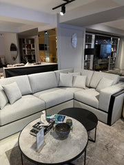 Atmacha Home And Living Outlet 305x210 / Right Facing / Matt black Ex Display Africa Corner Sofa(305x210 cm)
