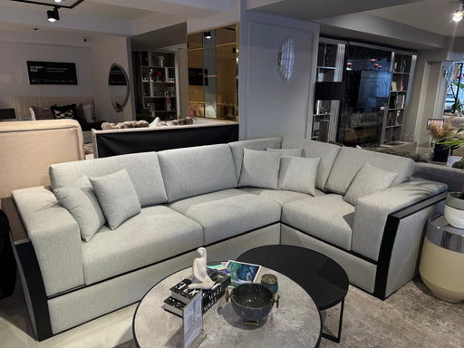 Atmacha Home And Living Outlet 305x210 / Right Facing / Matt black Ex Display Africa Corner Sofa(305x210 cm)