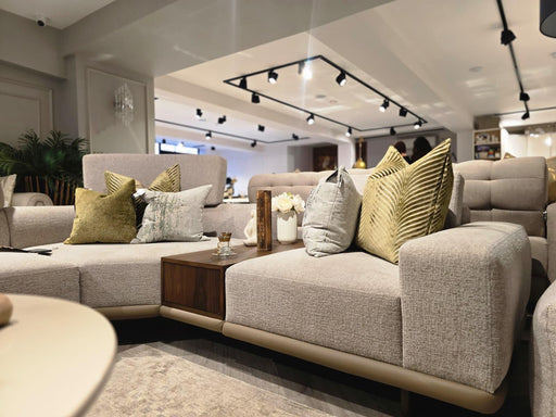 Atmacha Home And Living Outlet 340x285 cm(With Table) / Beige Exence Corner Sofa (Outlet)