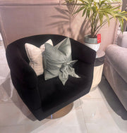 Atmacha Home And Living Outlet Black / Antique Brass Ex display Deria Armchair