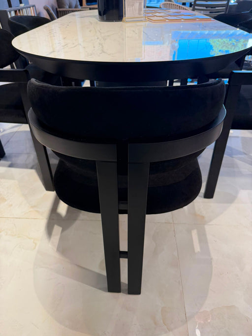 Atmacha Home And Living Outlet Black Ex Display x6 Black Chairs