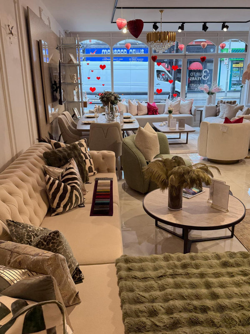 Atmacha Home And Living Outlet (Buttoned) 290*160 cm / Cream / Left Facing Ex-Display Takumi L-Shape Automatic Sofa Bed with Chaise