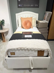 Atmacha Home And Living Outlet Cream Ex Display Antrium Single Bed + Mattress