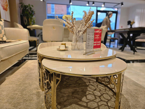 Atmacha Home And Living Outlet Cream / Gold Florance Coffee Table (Outlet)