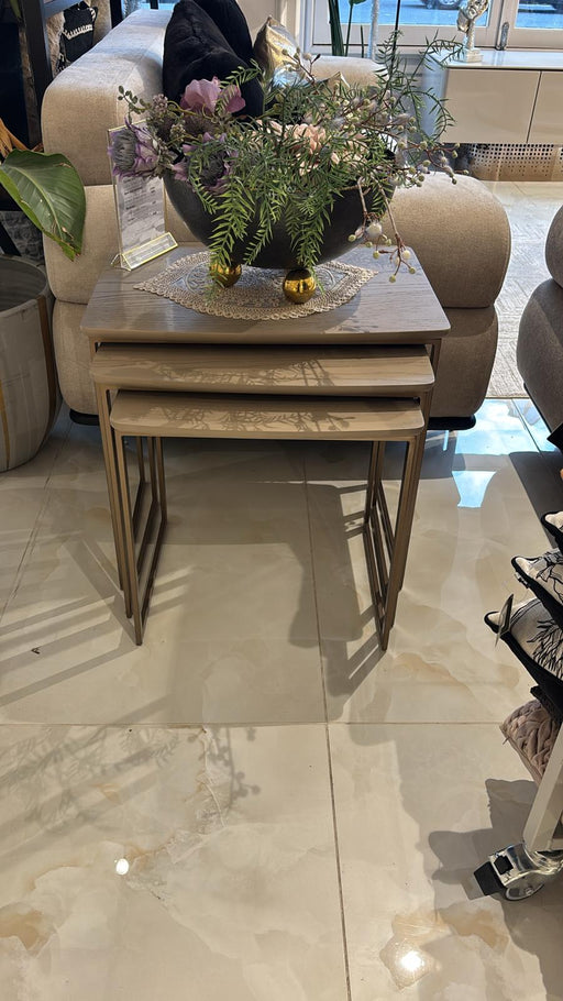 Atmacha Home And Living Outlet Cream Mardin Nesting Table (Outlet)
