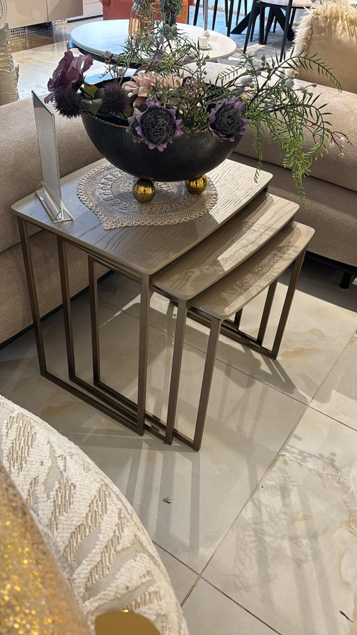 Atmacha Home And Living Outlet Cream Mardin Nesting Table (Outlet)