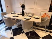 Atmacha Home And Living Outlet Dining Table With 6 Chairs Netto Dining Table With 6 Chairs (Outlet)