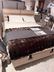 Atmacha Home And Living Outlet Double(150x200) / Only Bed With Storage / Beige Ex Display Barte Bed with Storage