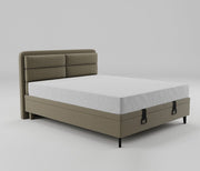 Atmacha Home And Living Outlet Double(150x200) / Only Bed With Storage / Brown Ex Display Botanic Bed with Storage