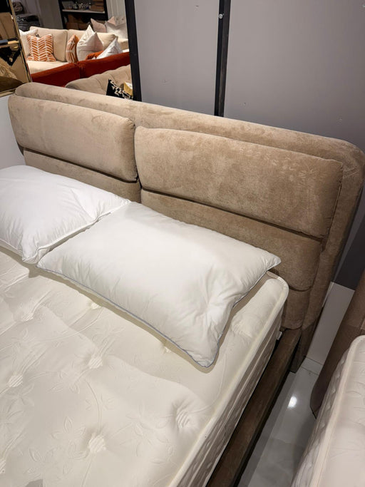 Atmacha Home And Living Outlet Double(150x200) / Only Bed With Storage / Brown Ex Display Botanic Bed with Storage