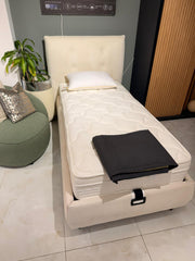 Atmacha Home And Living Outlet Double(150x200) / Only Bed With Storage / Cream Ex Display Fresca Bed with Storage