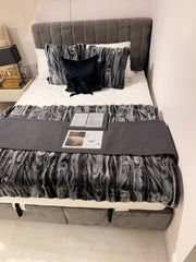 Atmacha Home And Living Outlet Double(150x200) / Only Bed With Storage / Dark Grey Ex Display Somni Bed with Storage