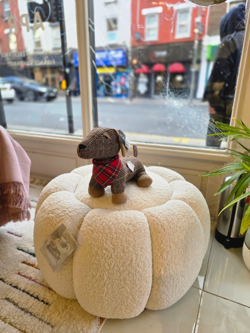 Atmacha Home And Living Outlet Ex display Pumpkin Pouf