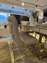 Atmacha Home And Living Outlet Grey / Gold / Set Of 6 Ex Display 6 Toronto Chair
