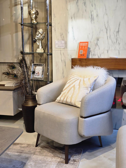 Atmacha Home And Living Outlet Grey Mardin Armchair (Outlet)