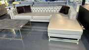 Atmacha Home And Living Outlet Juju Leather Corner Sofa Ex-Display