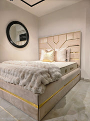 Atmacha Home And Living Outlet King / Only Bed With Storage Ex Display La Blanc Bed with Storage and Mattress