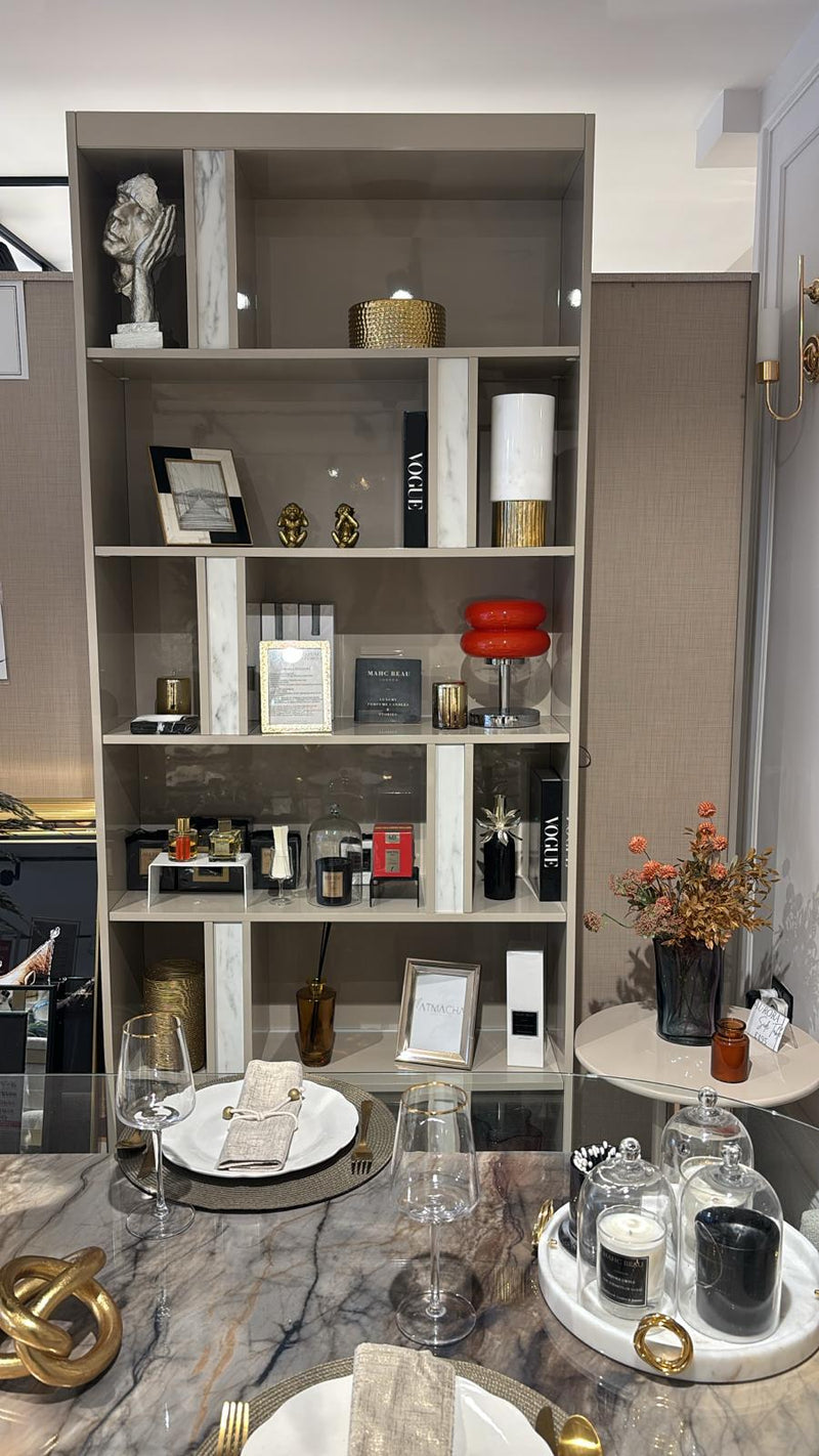 Atmacha Home And Living Outlet LED Book Shelf(100cm) Ex Display Pearl Book Shelf