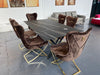 Atmacha Home And Living Outlet Mush Extandable Dining Table With 6 Chairs (Outlet)