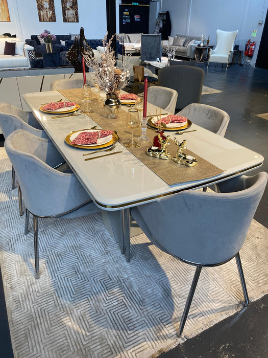 Atmacha Home And Living Outlet Netto Dining with 6 Chairs Ex-Display
