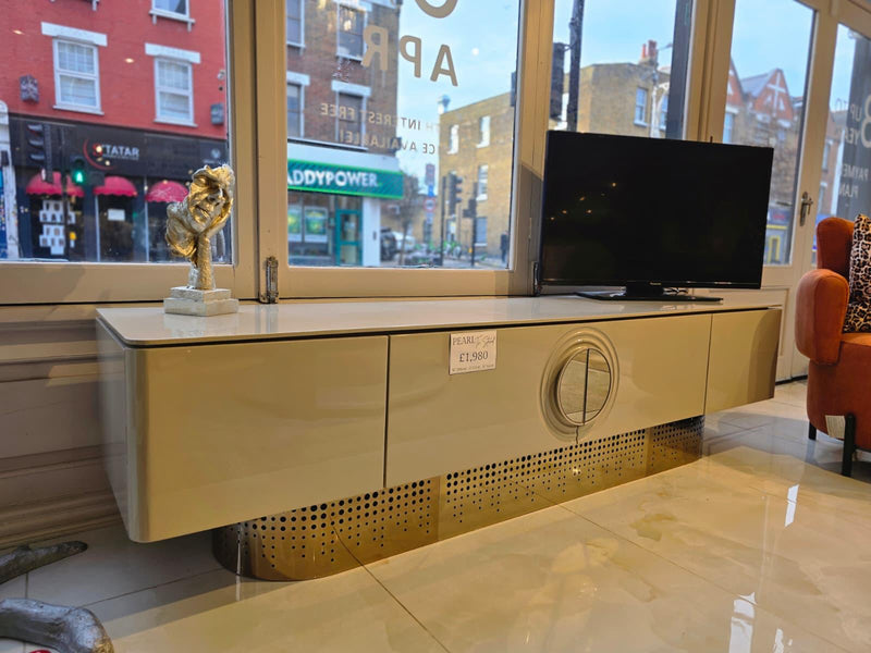 Atmacha Home And Living Outlet TV Bottom Unit Ex Display Pearl TV Unit