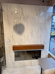 Atmacha Home And Living Outlet TV Panel With Fireplace(180cm) Ex Display Pearl TV Panel With Fireplace