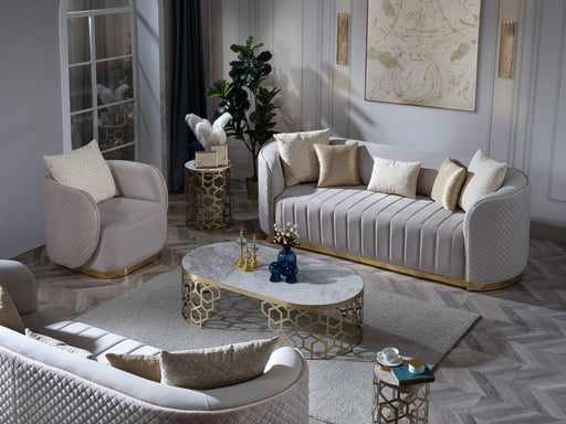 Atmacha Home And Living Outlet White Zade Sofa