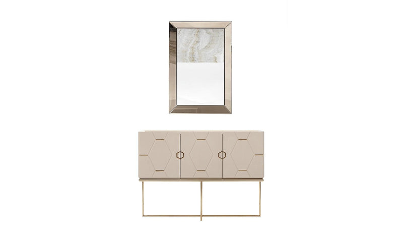 Atmacha Home And Living PRAG DRESSER & MIRROR