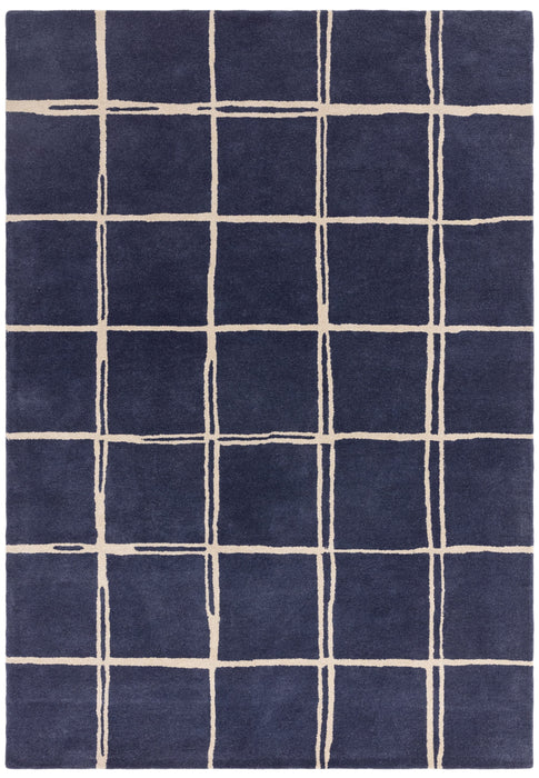 Atmacha Home And Living Rug Albany Grid Marine Rug