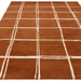 Atmacha Home And Living Rug Albany Grid Rust Rug