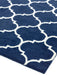 Atmacha Home And Living Rug Albany Ogee Blue Hand Tufted Contemporary Wool Rug