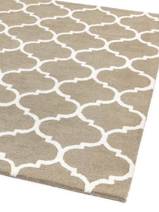 Atmacha Home And Living Rug Albany Ogee Camel Hand Tufted Contemporary Wool Rug