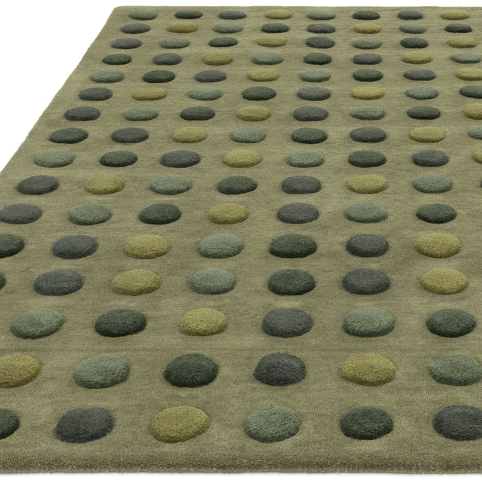 Atmacha Home And Living Rug Dotty Green Rug