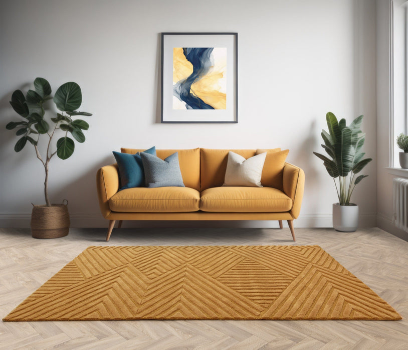 Atmacha Home And Living Rug Hague Ochre Rug