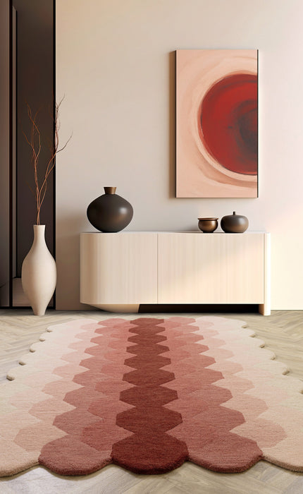 Atmacha Home And Living Rug Hive Pink Rug