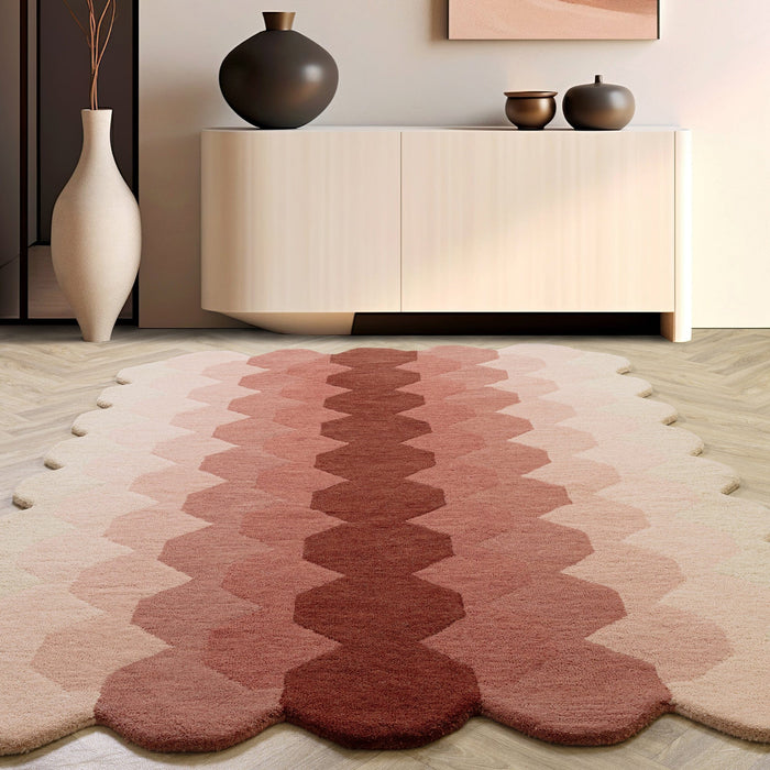 Atmacha Home And Living Rug Hive Pink Rug