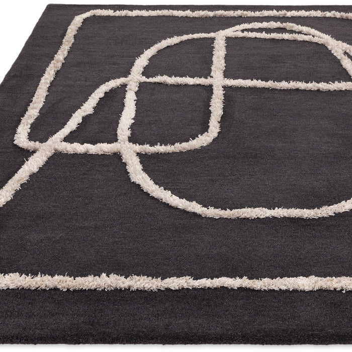 Atmacha Home And Living Rug Infinity Charcoal Rug