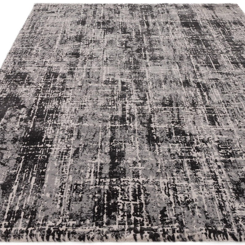 Atmacha Home And Living Rug Kuza Abstract Black Rug