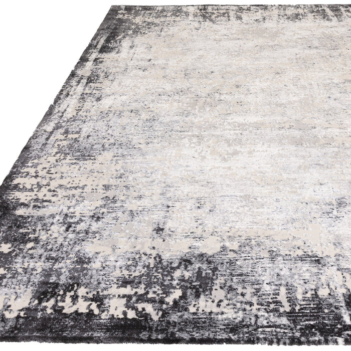 Atmacha Home And Living Rug Kuza Border Grey Rug