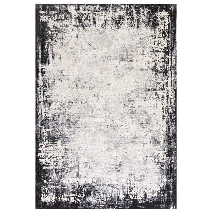 Atmacha Home And Living Rug Kuza Border Grey Rug