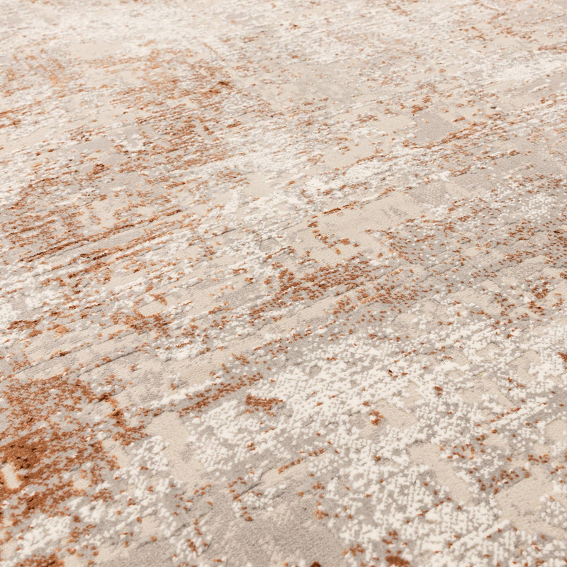 Atmacha Home And Living Rug Kuza Border Terracotta Rug