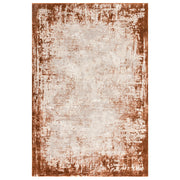 Atmacha Home And Living Rug Kuza Border Terracotta Rug