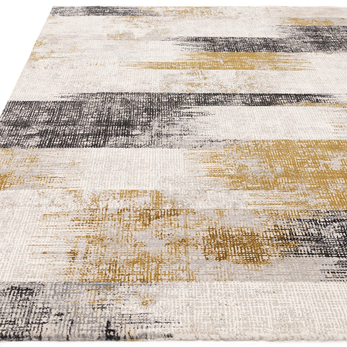 Atmacha Home And Living Rug Kuza Lines Gold Rug