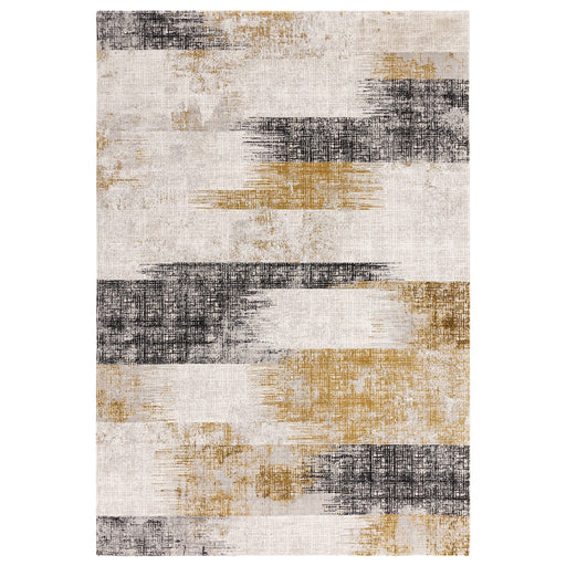 Atmacha Home And Living Rug Kuza Lines Gold Rug