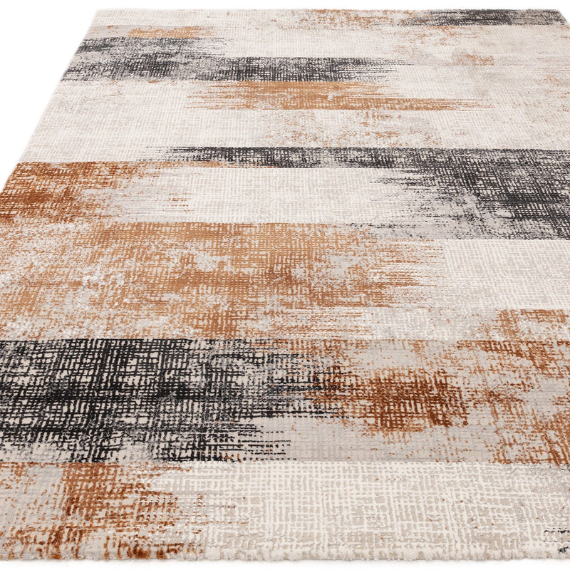 Atmacha Home And Living Rug Kuza Lines Terracotta Rug