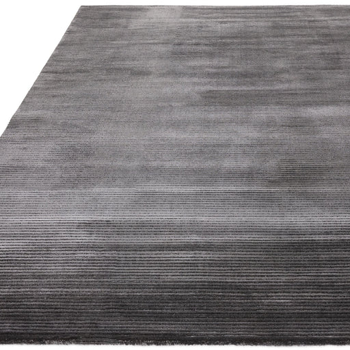 Atmacha Home And Living Rug Kuza Plain Stripe Charcoal Rug